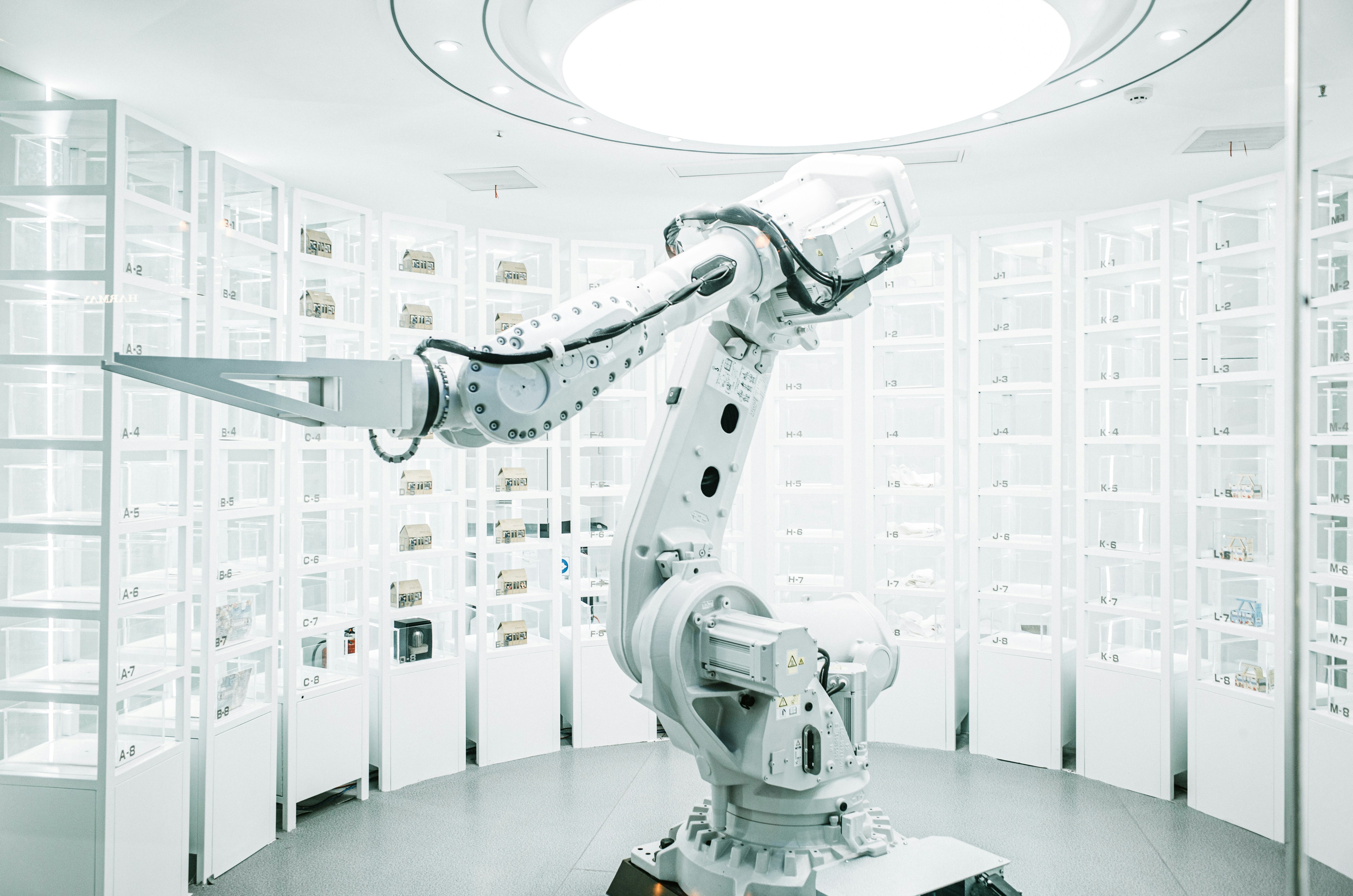 Robot industrial trabajando